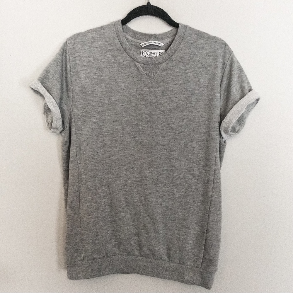 Heather grey crew neck